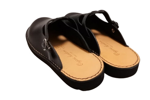 【Organic handloom GUDALUR ブラック】クロッグサンダル(サボサンダル)